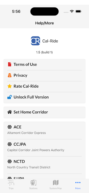 Cal-Ride Screenshot 0