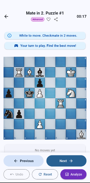 Chess Puzzle Pro Screenshot 1