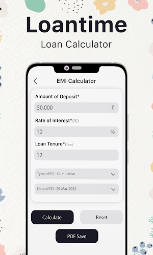 Loantime - EMI Loan Calculator Screenshot 1