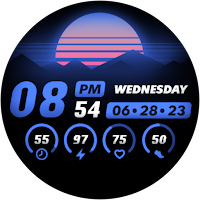 NW Neon Night Ride Watch Face