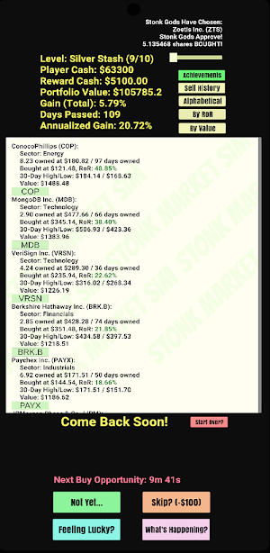 Stock Market Simulator Screenshot 1