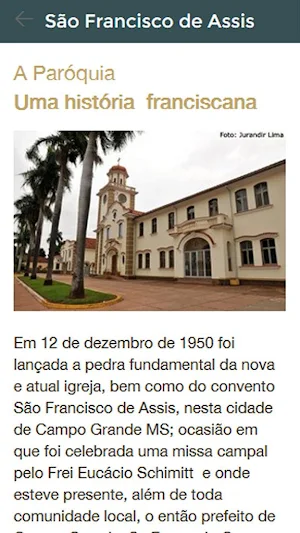 Paróquia S. Francisco de Assis Screenshot 2