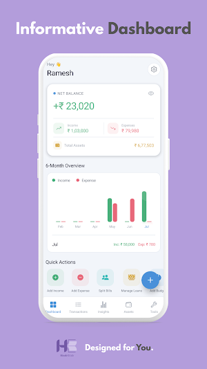Hisab Kitab - Personal Finance Screenshot 0