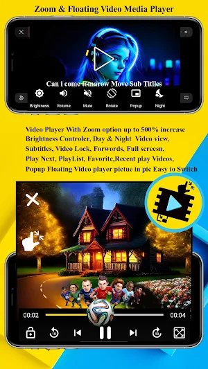 Floating & Zoom Video Player Screenshot 2