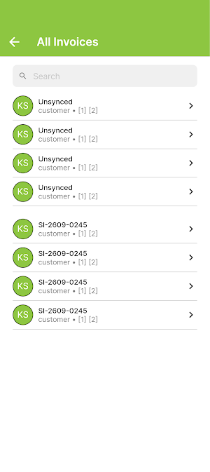 Quickbill - ERPNext Sales App Screenshot 1