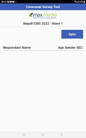 MaxMedia Survey Screenshot 0