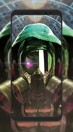 Girl Mask Wallpaper Screenshot 3