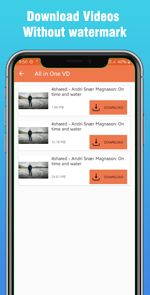 All In One Video Downloader Screenshot 2