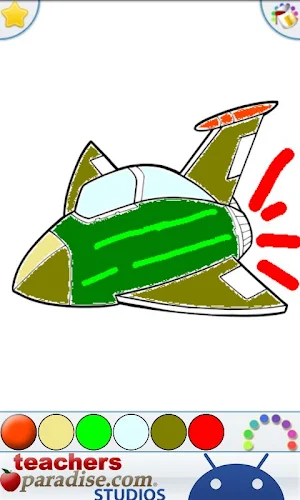 Airplanes & Jets Coloring Book Screenshot 2