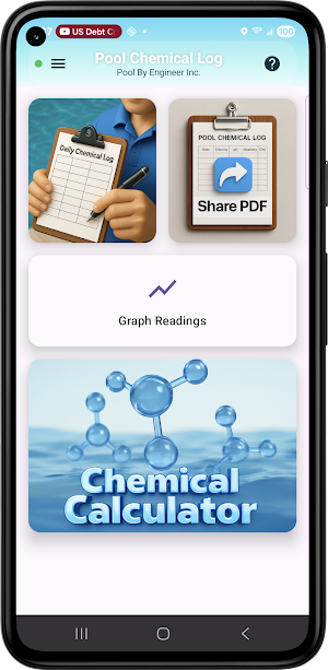 Pool Chemical Logbook Screenshot 2
