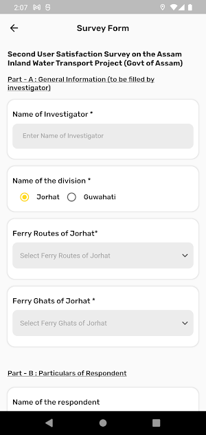 Survey App Screenshot 2
