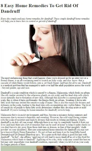 How To Get Rid Of Dandruff Screenshot 1