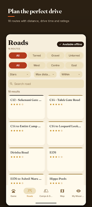 Masai Mara Safari: Map & Guide Screenshot 3