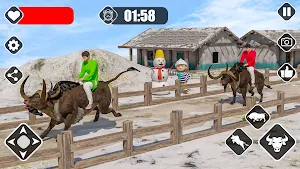 Angry Bull Rider Hunt Cow Game Screenshot 2