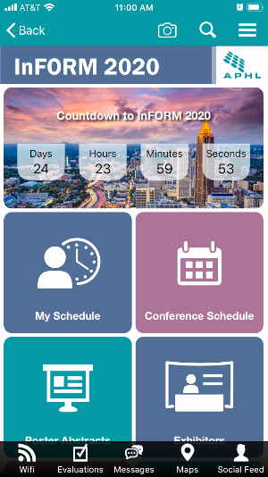 APHL Conferences Screenshot 1