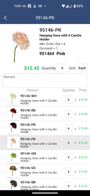 Fora Mobile Sales Screenshot 1