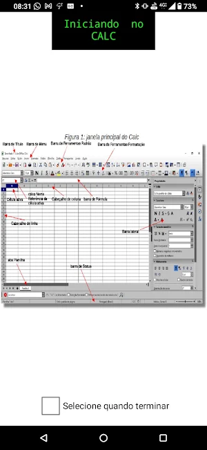Planilhas eletrônicas Calc Screenshot 1
