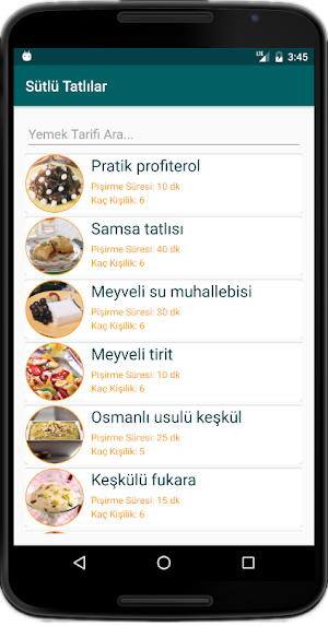 İnternetsiz Sütlü Tatlı Tarifleri Screenshot 2