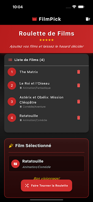 FilmPick - Roulette de Films screenshot 2