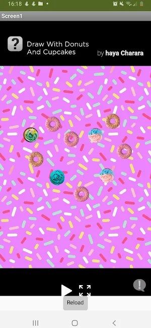 draw with donuts and cupcakes Screenshot 1