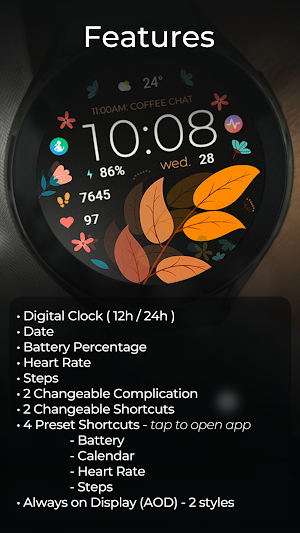 TVV Autumn 2 Watch Face Screenshot 2