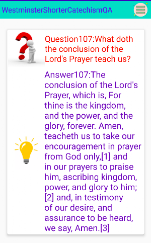 Westminster Shorter Catechism  Screenshot 0