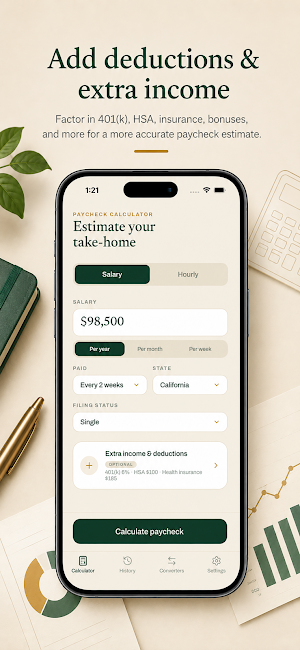 Paycheck & Salary Calculator Screenshot 1