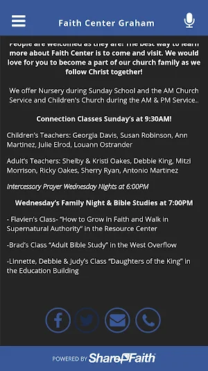 Faith Center Graham Screenshot 2