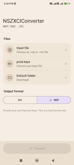 NX File Converter Screenshot 1