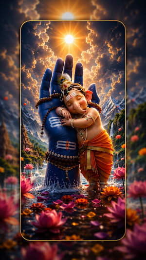 Lord Ganesha Wallpaper Live 4K Screenshot 1