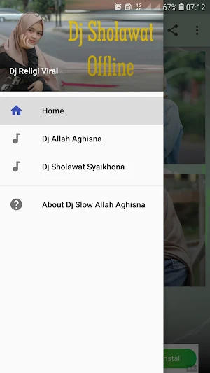 Dj Slow Sholawat Viral Allah Allah Aghisna Offline Screenshot 1