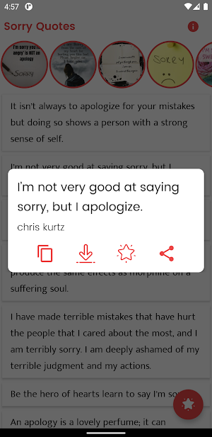 Sorry Quotes and Sayings Screenshot 3