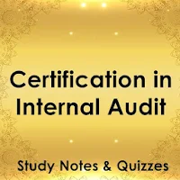 Certification in Internal Audit Review Notes & Q&A