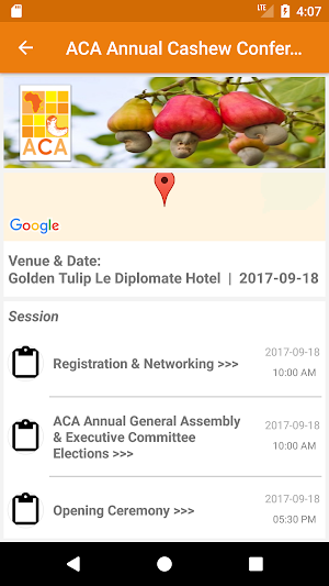 ACA Cashew App Screenshot 3