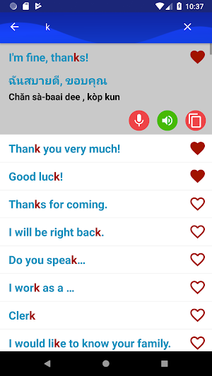 Learn Thai Fast and Free Screenshot 2