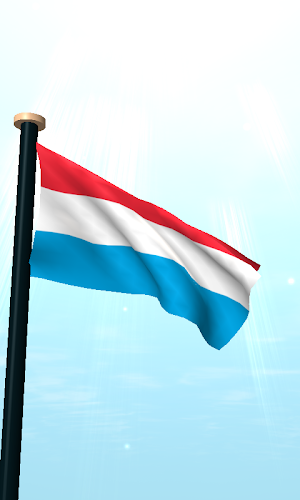 Luxembourg Flag 3D Wallpaper Screenshot 1