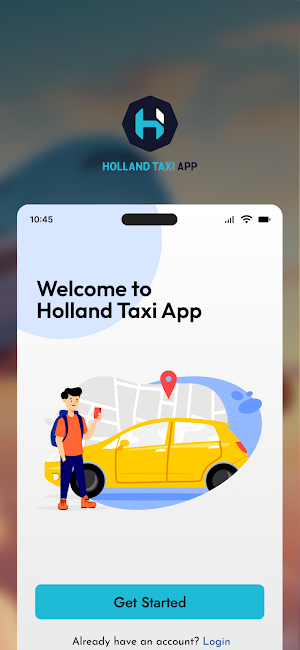 Holland Taxi App Screenshot 1