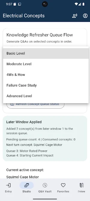 Electrical Engg O&G Interview Screenshot 3