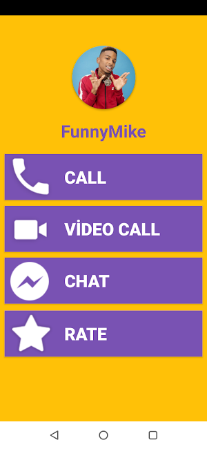 FunnyMike Fake Video Call - FunnyMike Call & Chat Screenshot 1