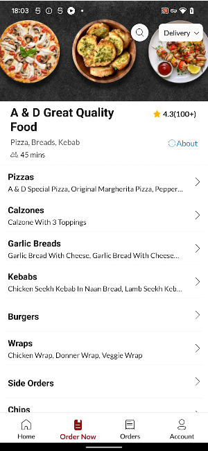 A and D Great Quality Food Screenshot 2