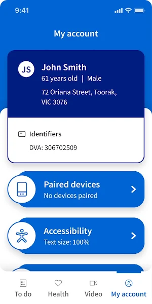MyHealthAccess Screenshot 1