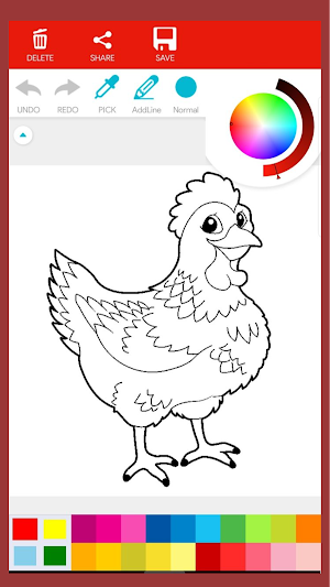 Chicken Coloring Book Screenshot 3