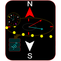 Compass with declination