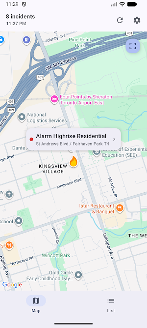 Toronto Incidents Screenshot 3