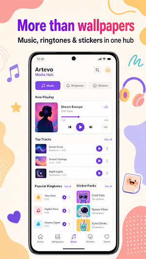 Artevo - Wallpapers & Music Screenshot 3