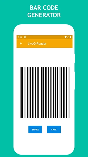 Live QR-BAR Code Generator and Reader Screenshot 2