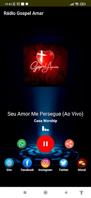 Rádio Gospel Amar Screenshot 0