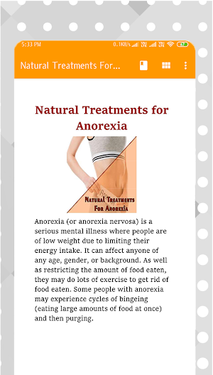 Natural Treatments For Anorexia Screenshot 1