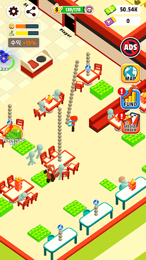 Panda Kitchen : Idle Tycoon Screenshot 1