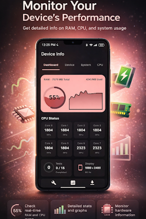 Device Info CPU & System Stats Screenshot 0